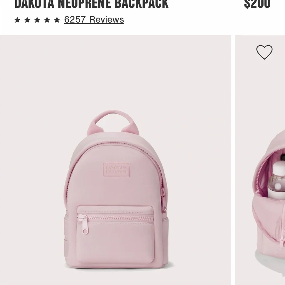 NWT Dagne Dover Small Dakota Neoprene Backpack – Limited Edition Wild Rose Pink - Picture 2 of 9